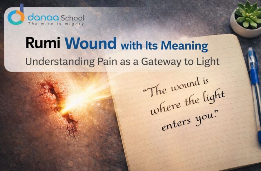 Rumi wound quote meaning – Persian poetry learning at Danaa School