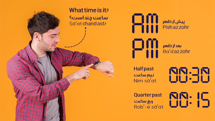 telling time in Farsi