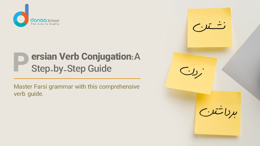 Persian verb conjugation explained with examples and charts.