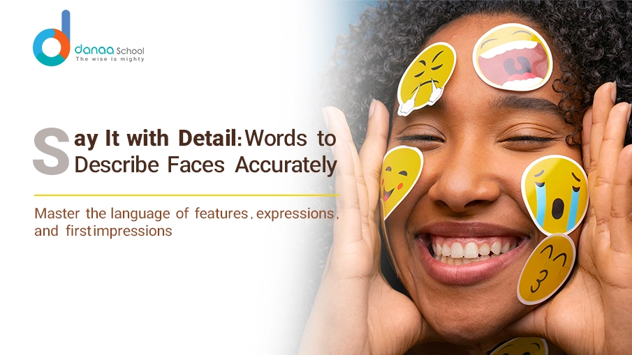 Facial description words in creative writing examples