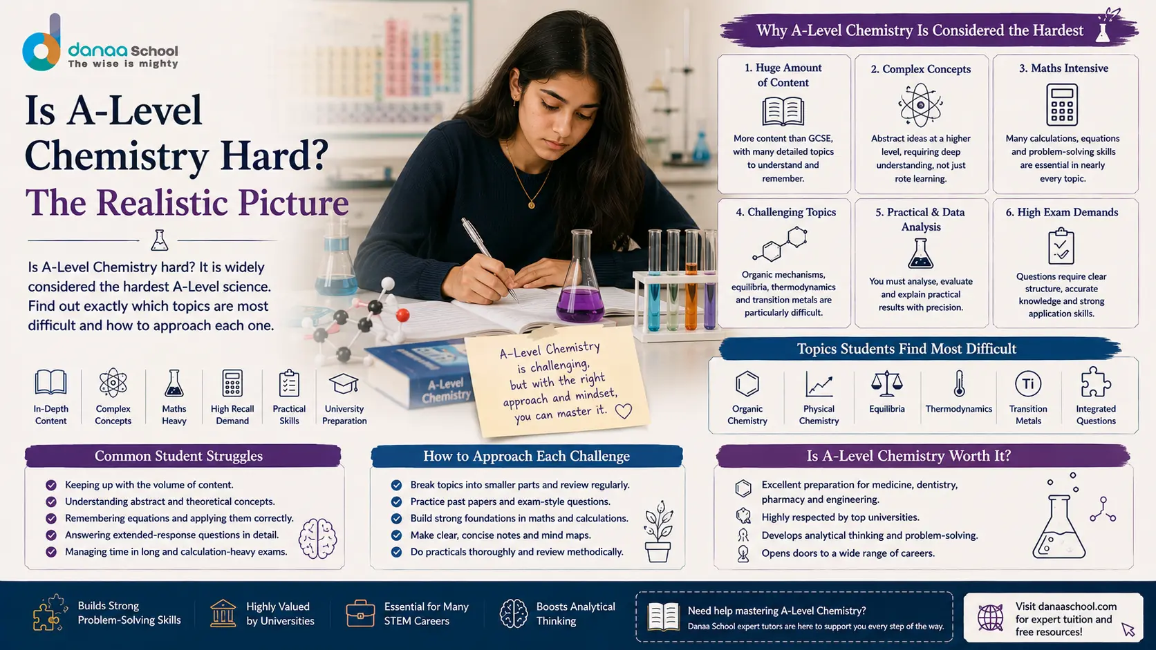 Is A-Level Chemistry Hard? The Realistic Picture